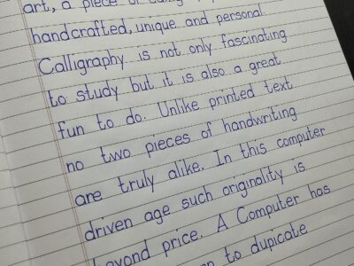 English Print Handwriting